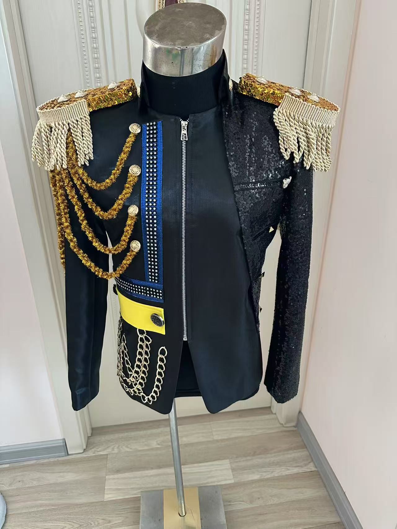 Men Formal Wear For Wedding - New Men Tassel Royal Jacket Wedding
