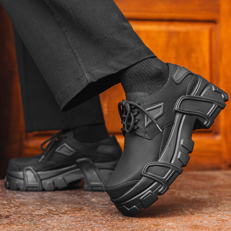 Men'S Formal Attire - Men Platform Leather Shoes Formal Dress
