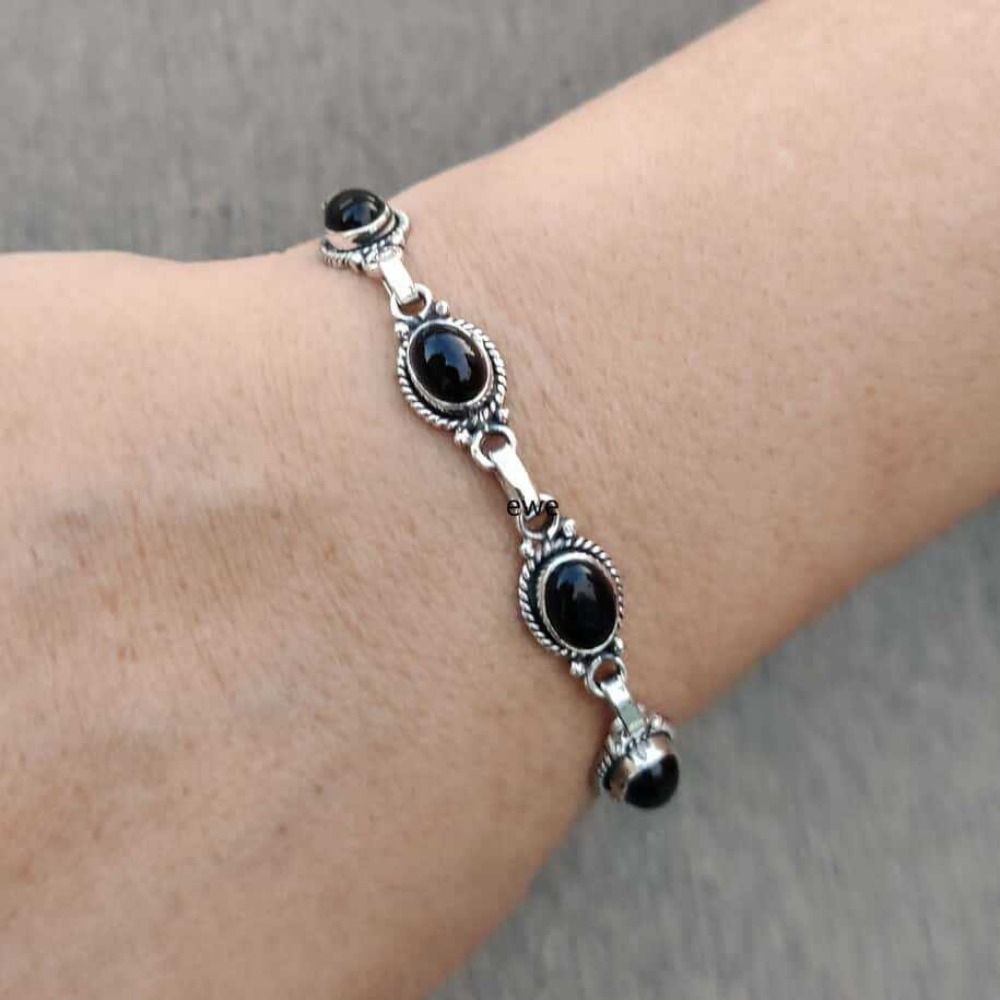 Men'S Gothic Formal Wear - Gothic Bohemian Silver Color Oval Gemstone