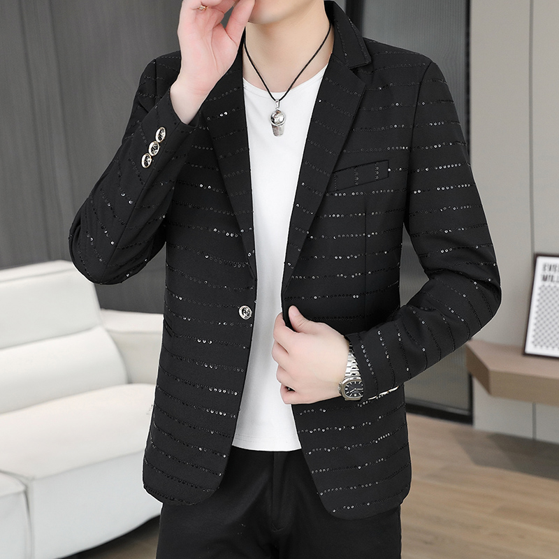 High End Men'S Formal Wear - Blazer Men's Sequined High-end Hot Diamond