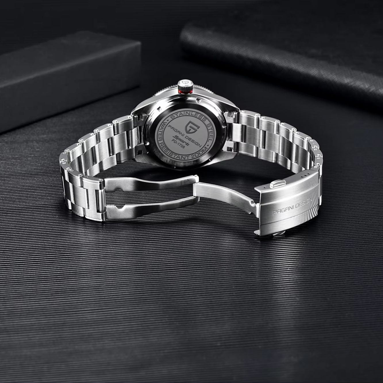 PAGANI DESIGN Black & Red Cont - огляд і ціна Men'S Formal Wear Watches