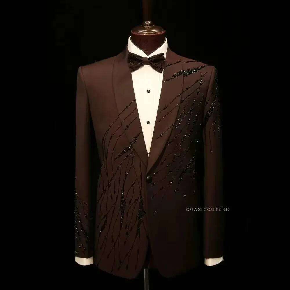 Brown High-End Formal Men Suit - огляд і ціна High End Men'S Formal Wear