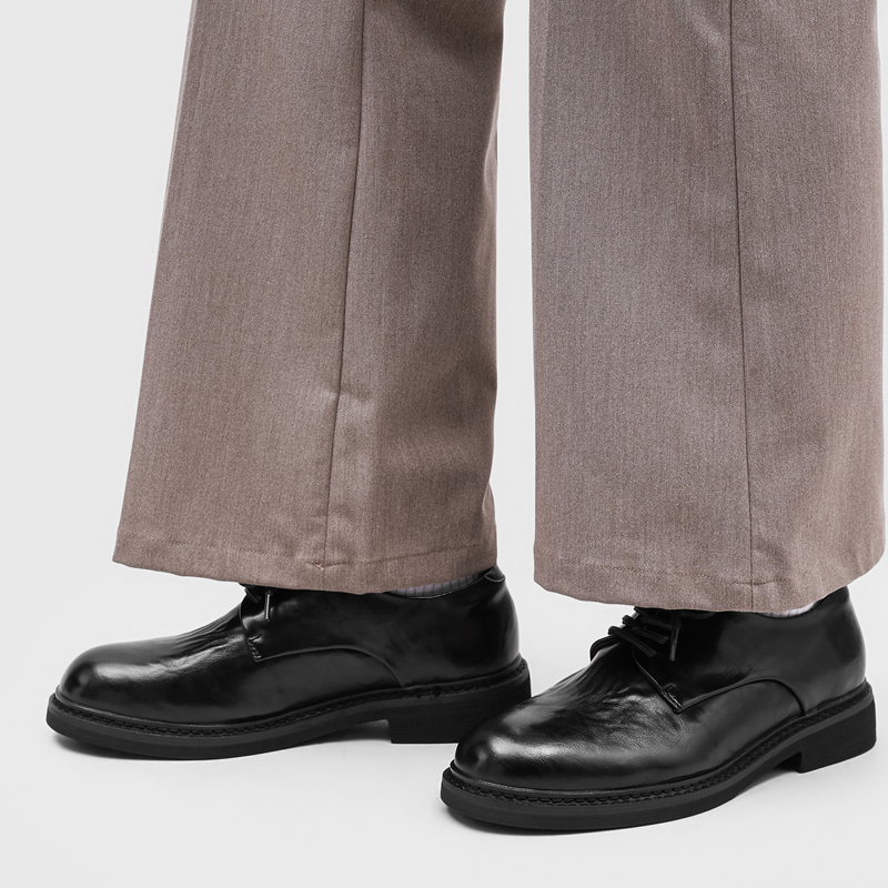 Light Luxury Pleated Men Derby - огляд і ціна Formal Wear Men H&M