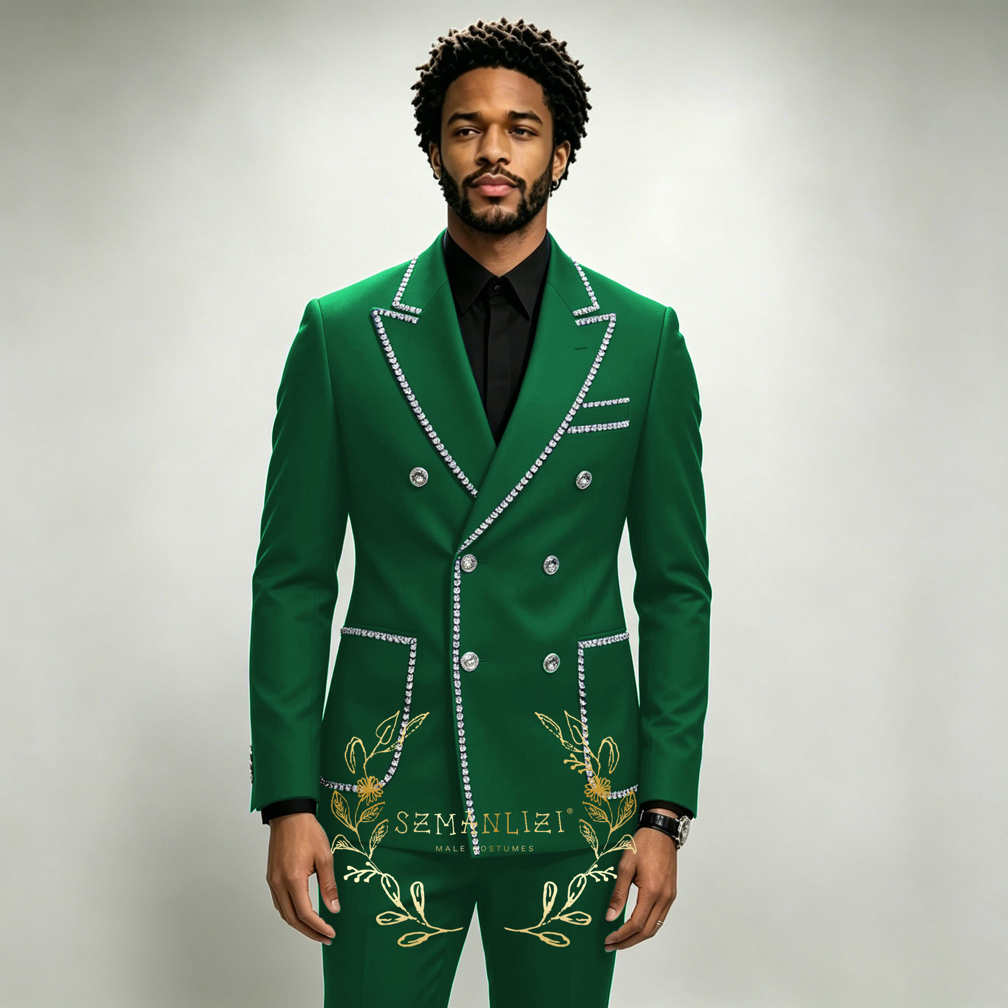 Luxury Men's Suits 2 Pieces Ro - огляд і ціна Men Formal Wear For Wedding
