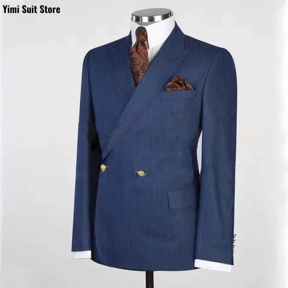 Pinstripe Men Suits 2 Pieces O - огляд і ціна Men Formal Wear Modern