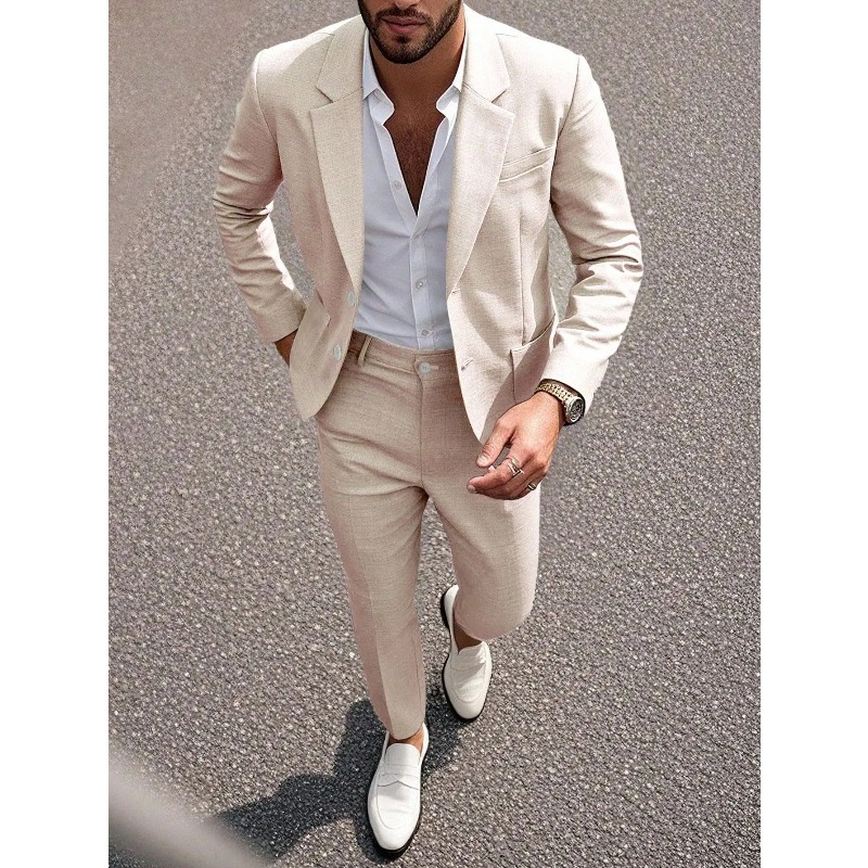 Business Men's Solid Color Sui - огляд і ціна Large Men Formal Wear