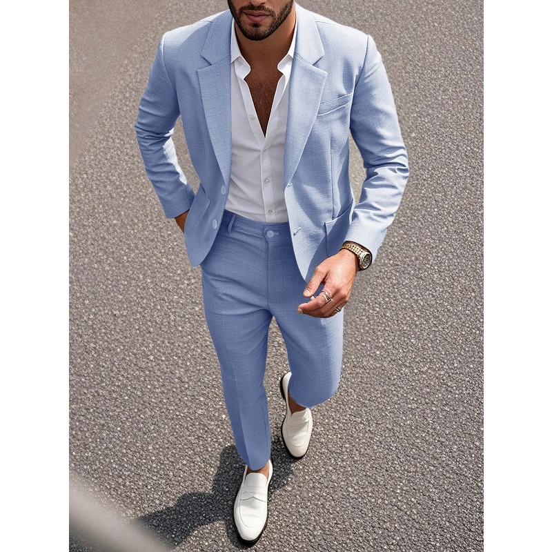 Business Men's Solid Color Sui - огляд і ціна Large Men Formal Wear