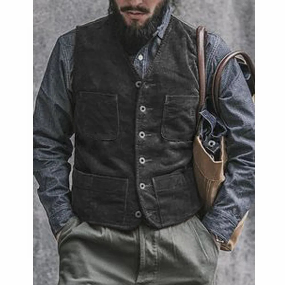 Corduroy Male Vest Suit for Me - огляд і ціна Men'S Gothic Formal Wear