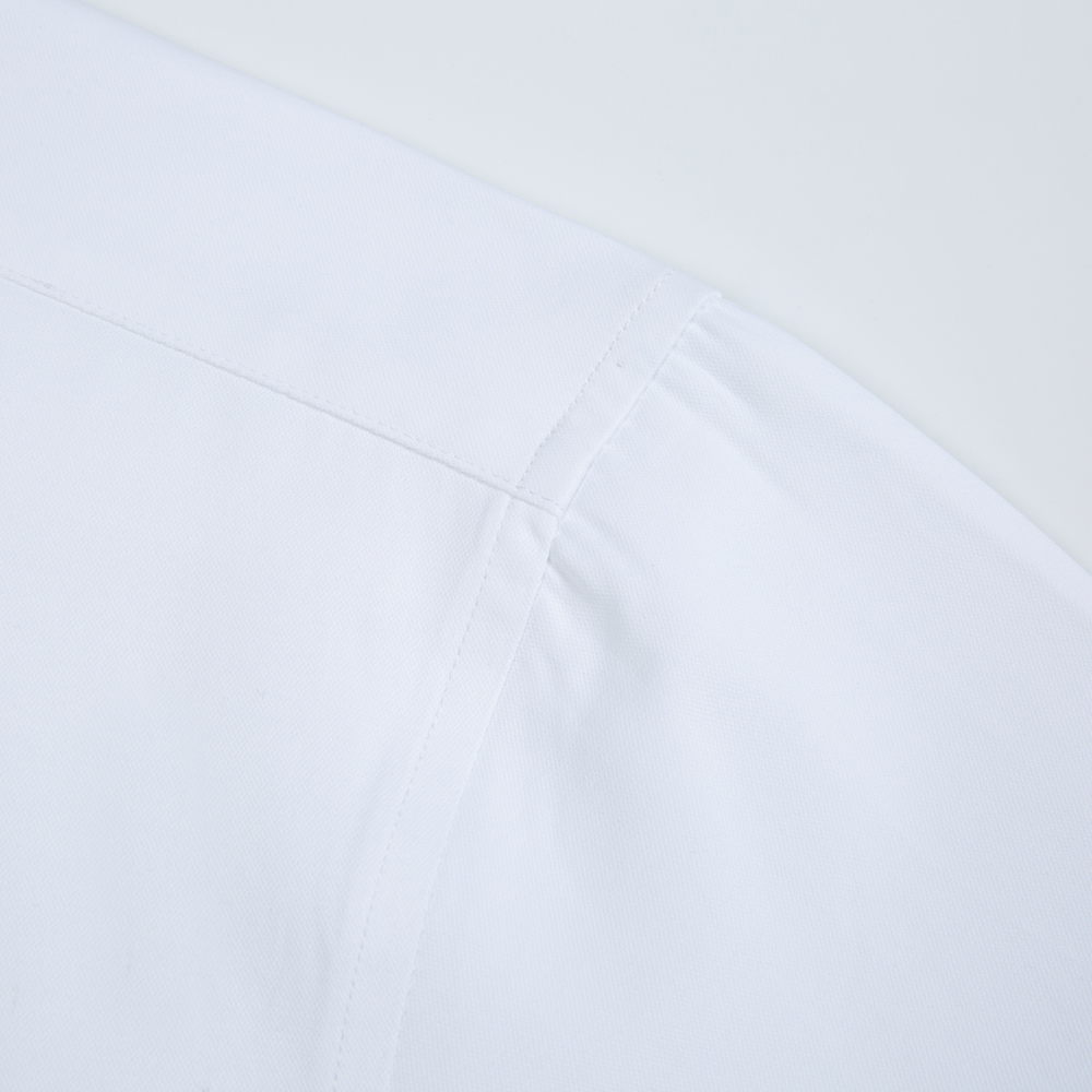 White Solid Color Men's Long S - огляд і ціна Men Formal Office Wear Shirts