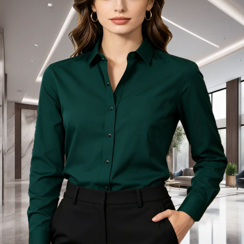 1PC Unisex Solid Color Long Sl - огляд і ціна Men Formal Office Wear Shirts