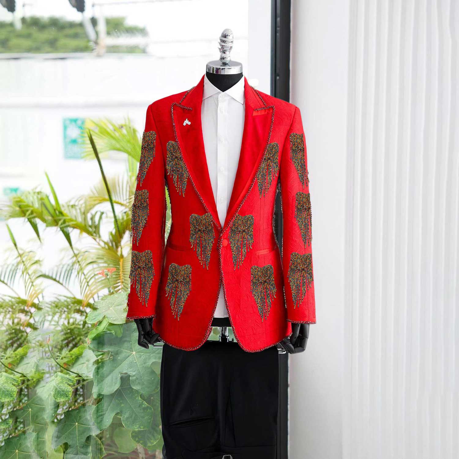 Fashion Wedding Men Suit Cryst - огляд і ціна Men'S Formal Wear No Suit