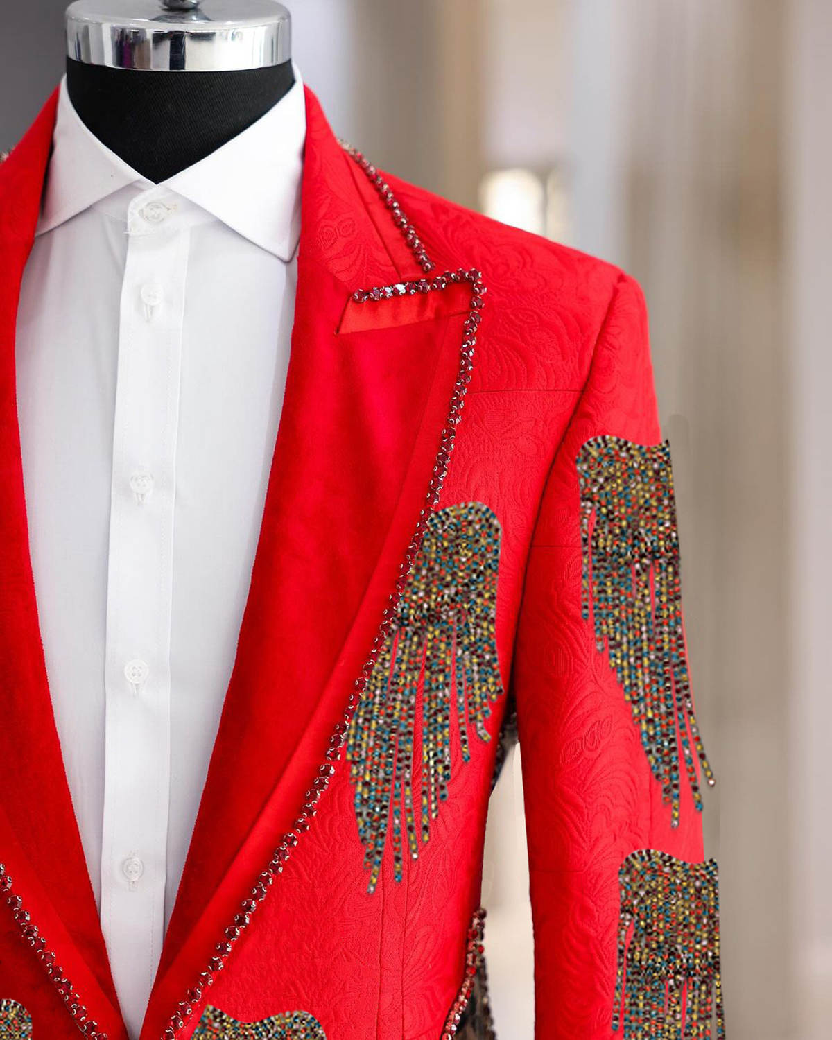 Fashion Wedding Men Suit Cryst - огляд і ціна Men'S Formal Wear No Suit