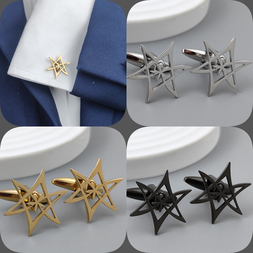 Hexagonal star gold-plated cuf - огляд і ціна Men'S Gothic Formal Wear