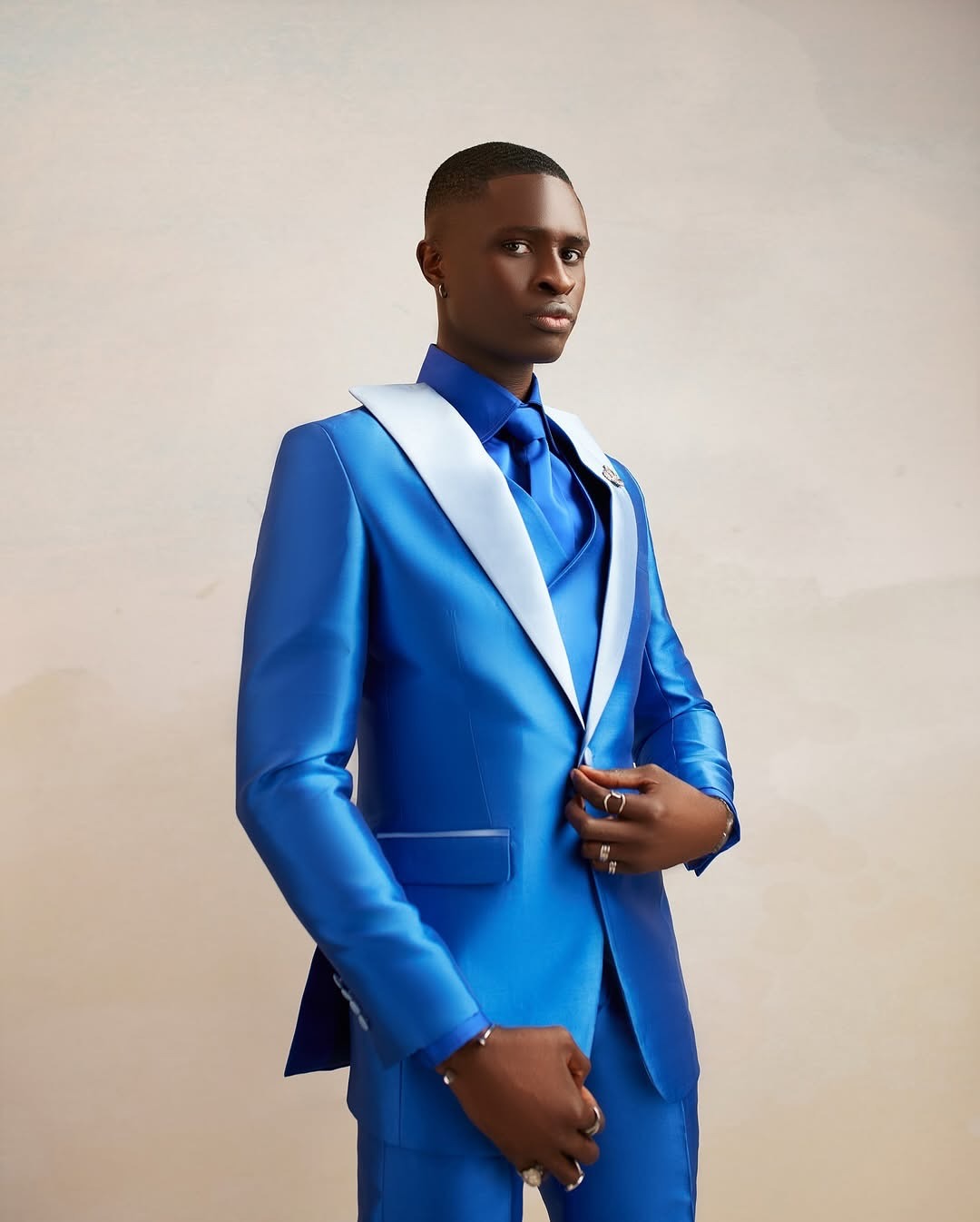 Satin Men Suit Set 3 Pcs Blaze - огляд і ціна Men Formal Wear Modern