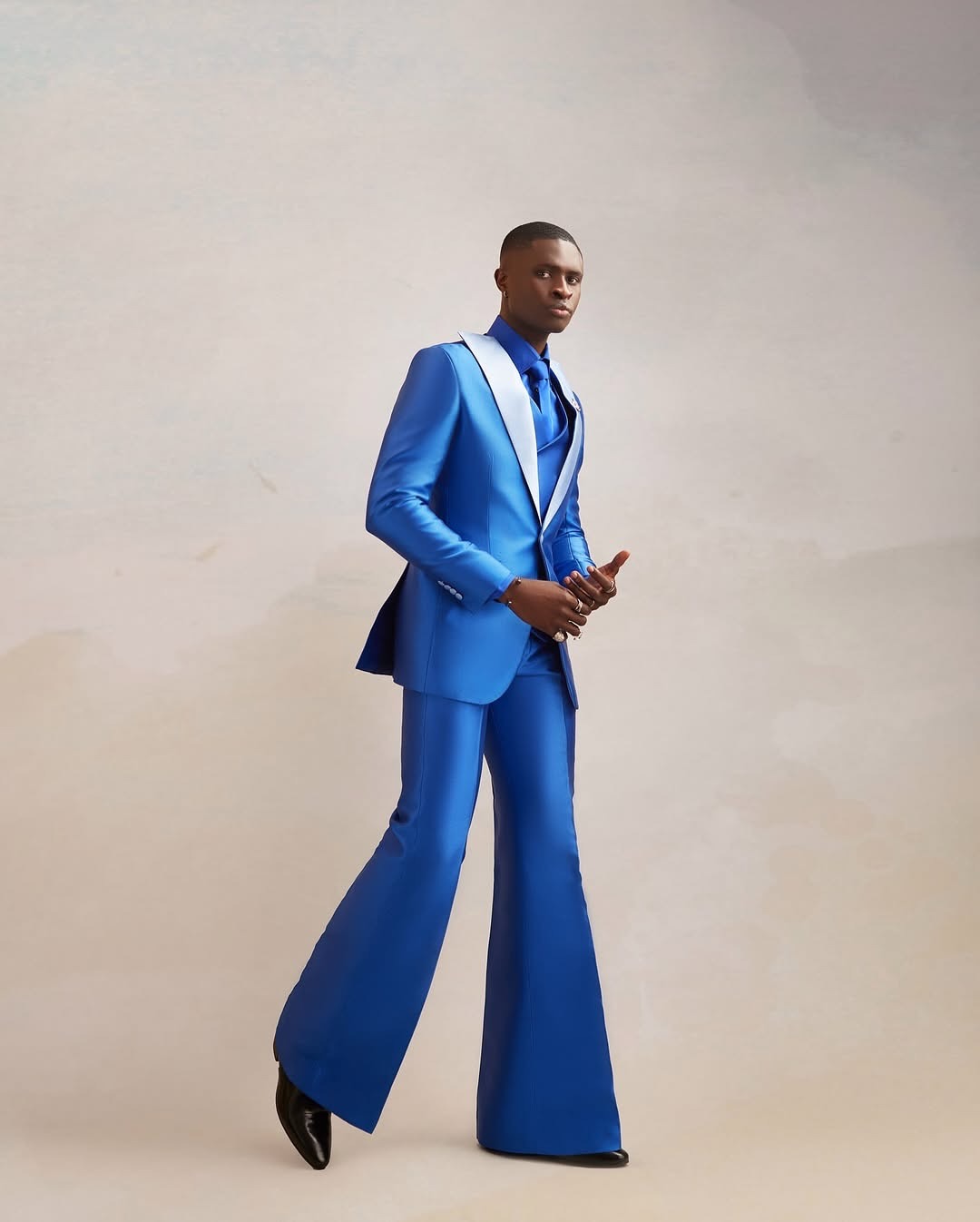 Satin Men Suit Set 3 Pcs Blaze - огляд і ціна Men Formal Wear Modern