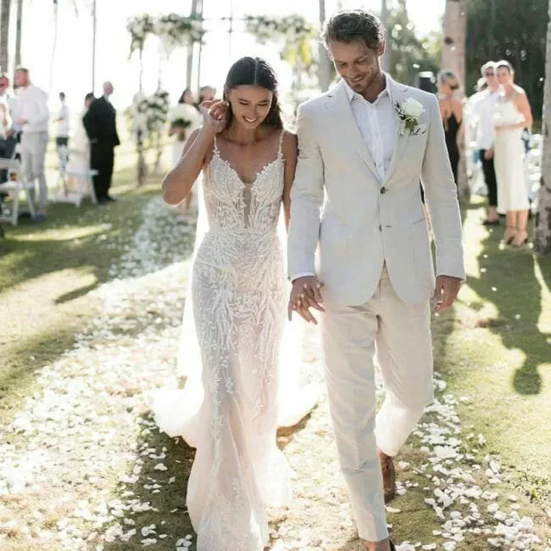 Linen Wedding Tuxedo For Men S - огляд і ціна Men Formal Wear Modern