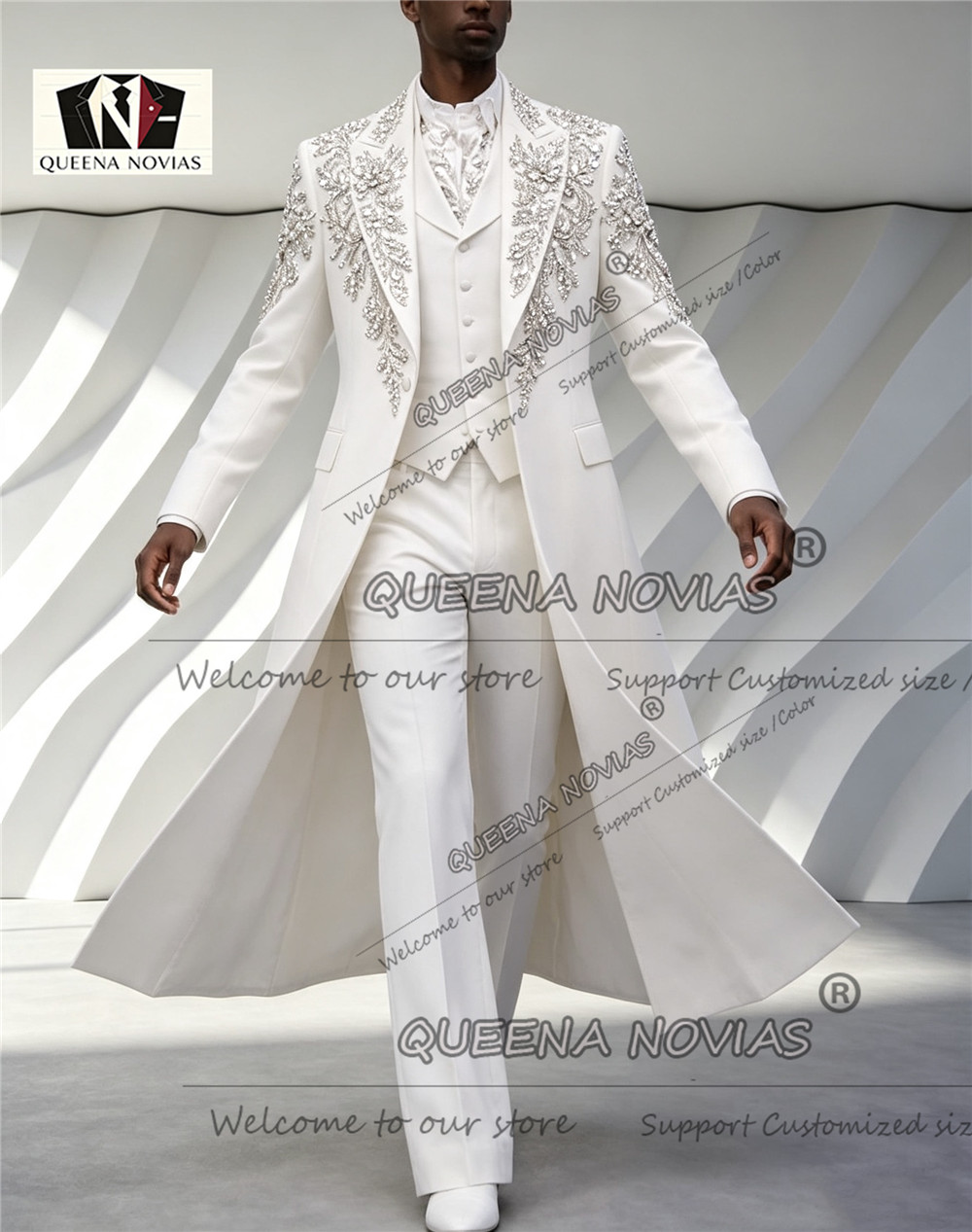 Luxury Men's Suit For Wedding  - огляд і ціна Men Formal Wear Wedding