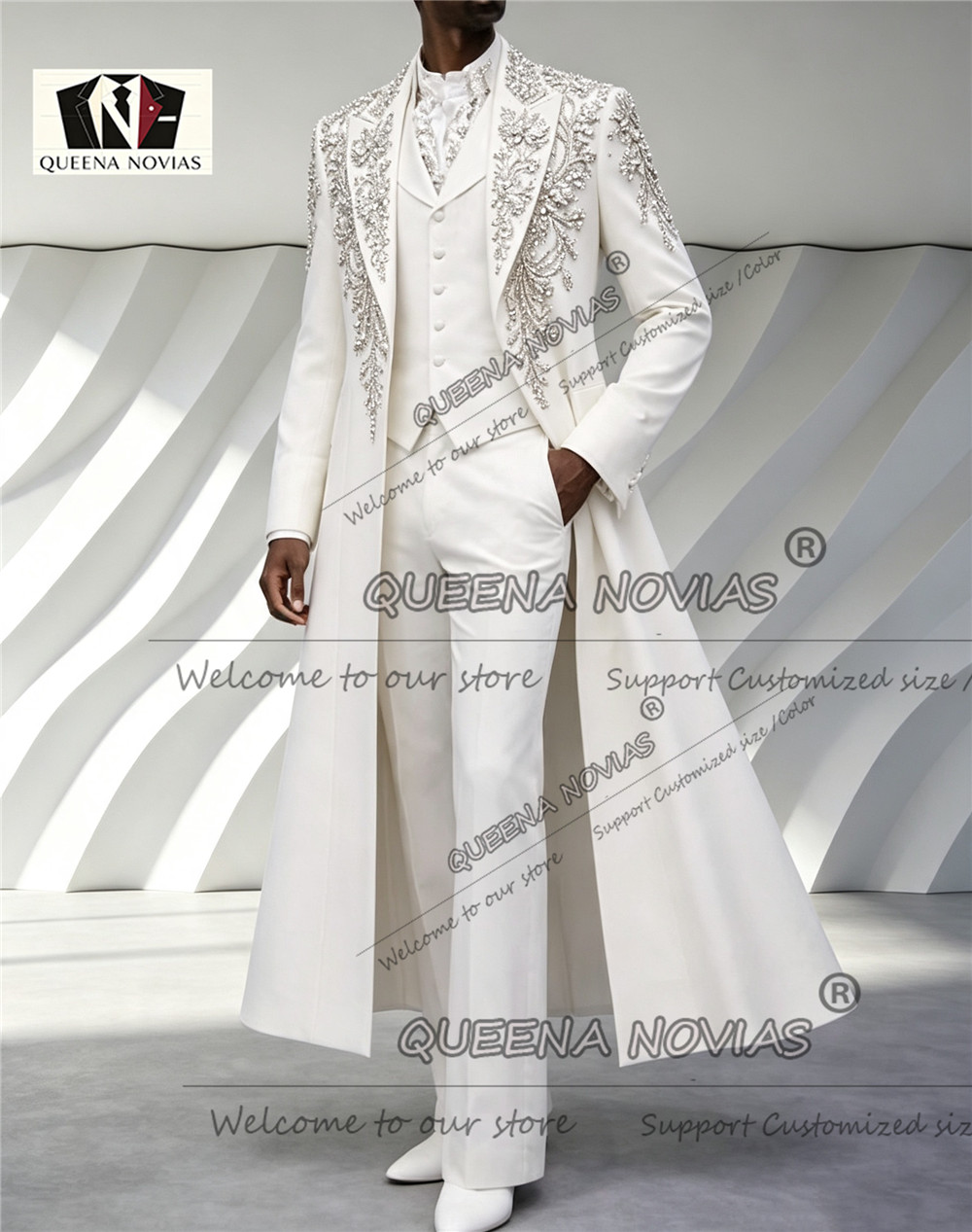 Luxury Men's Suit For Wedding  - огляд і ціна Men Formal Wear Wedding