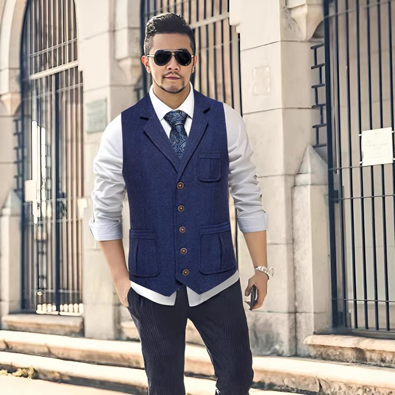 Men's Herringbone Tweed Suit V - огляд і ціна Men'S Formal Wear No Suit