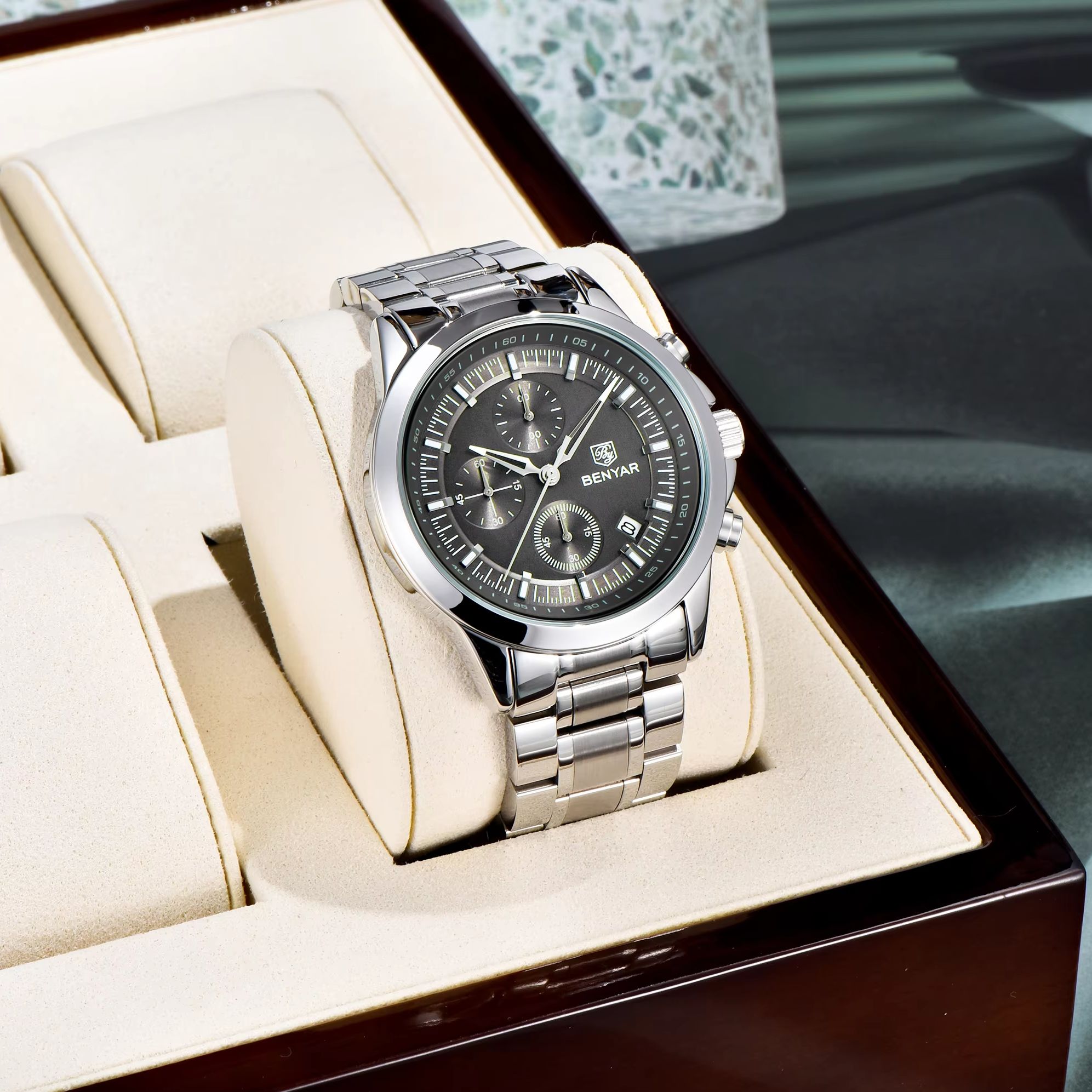 BENYAR Luxury Restrained Men Q - огляд і ціна Men'S Formal Wear Watches