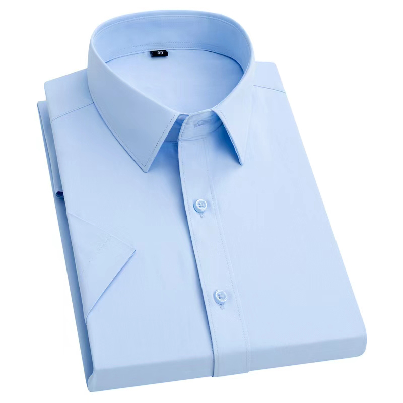 New Men's Slim Fit Short Sleev - огляд і ціна Men Formal Office Wear Shirts