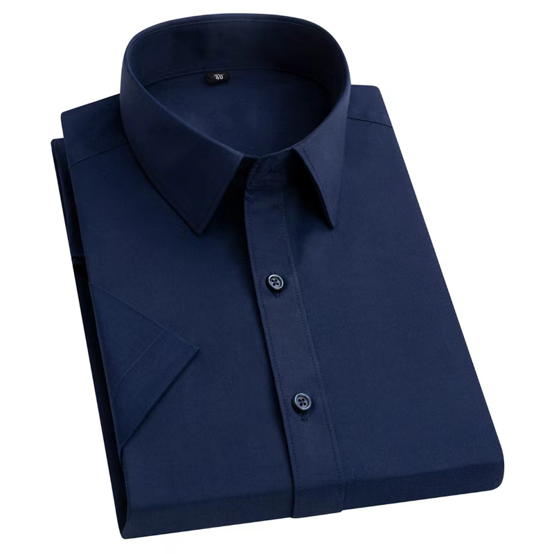 New Men's Slim Fit Short Sleev - огляд і ціна Men Formal Office Wear Shirts