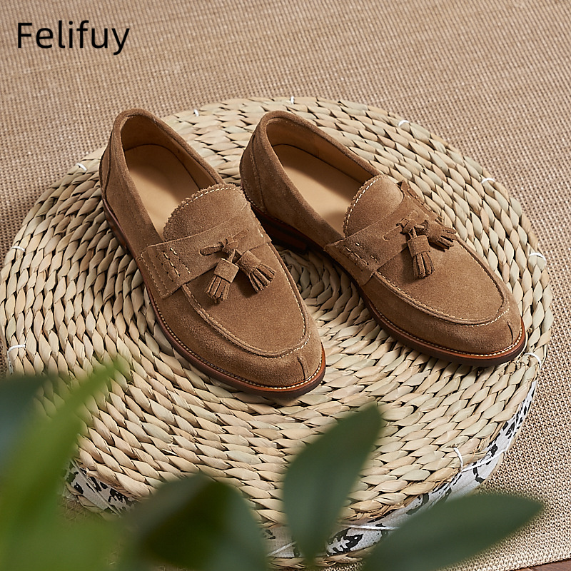New Brown Men Flat Loafers Cow - огляд і ціна Men Formal Party Wear Dress
