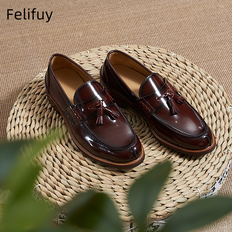 New Brown Men Flat Loafers Cow - огляд і ціна Men Formal Party Wear Dress