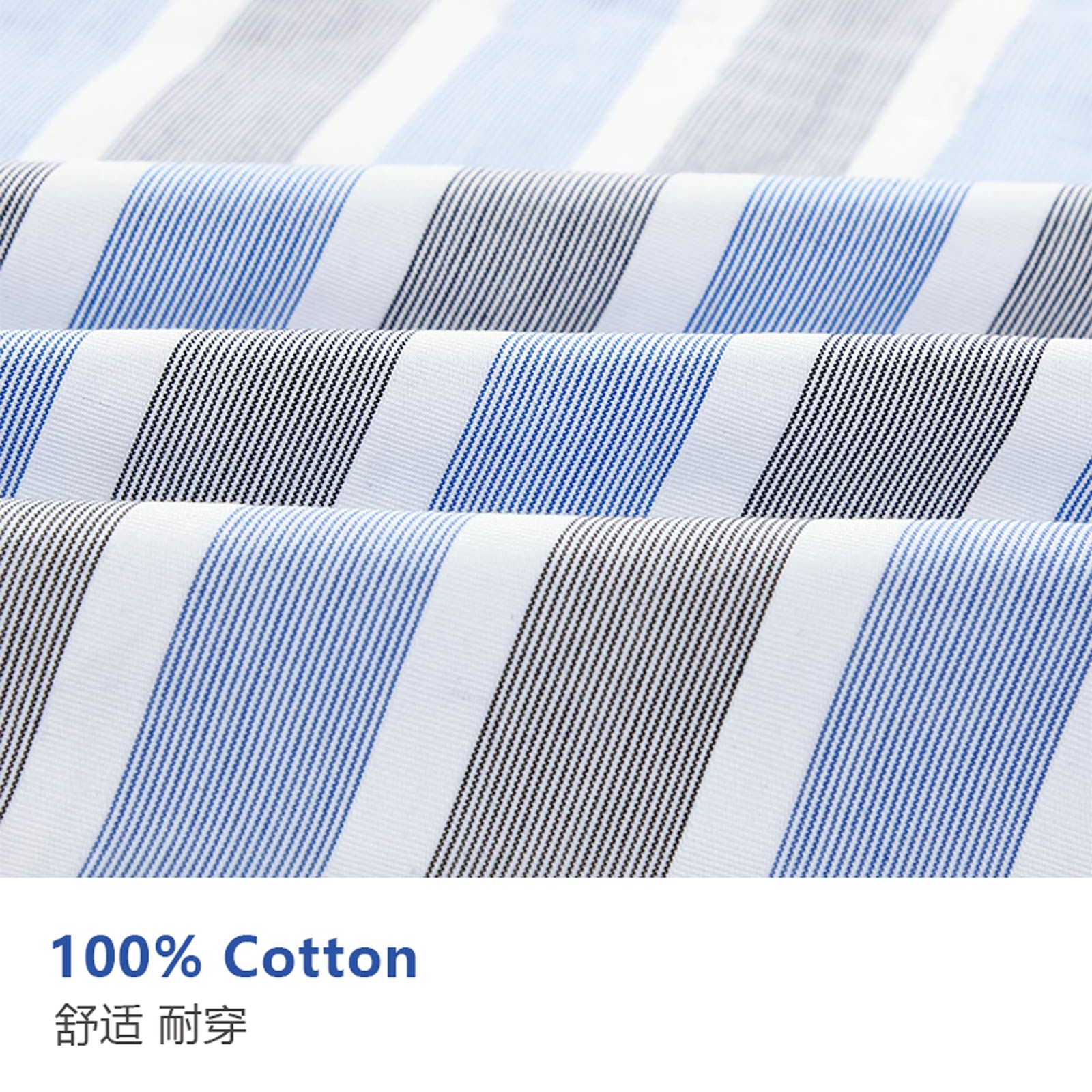 Men's 100% Cotton Striped Shir - огляд і ціна Men Formal Office Wear Shirts