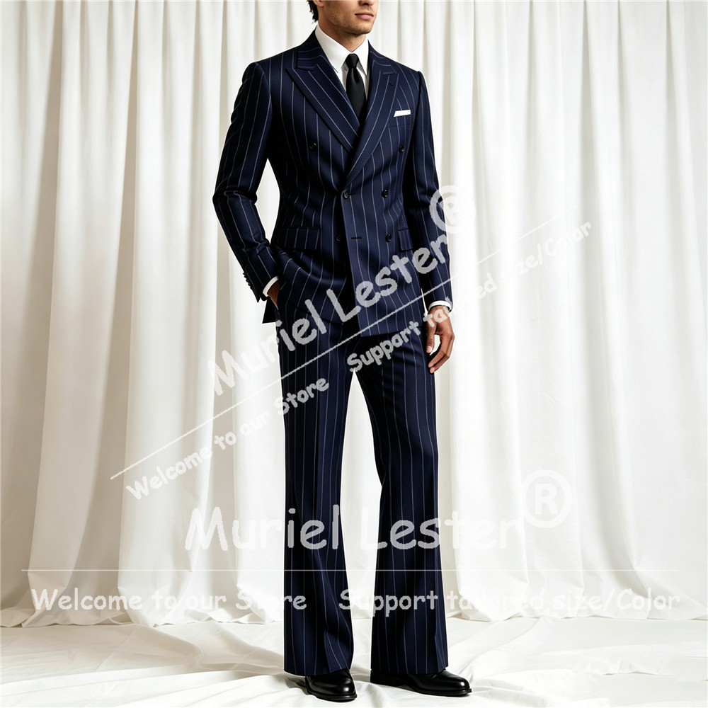 Elegant Stripes Suit Men 2 Pie - огляд і ціна Men'S Formal Attire