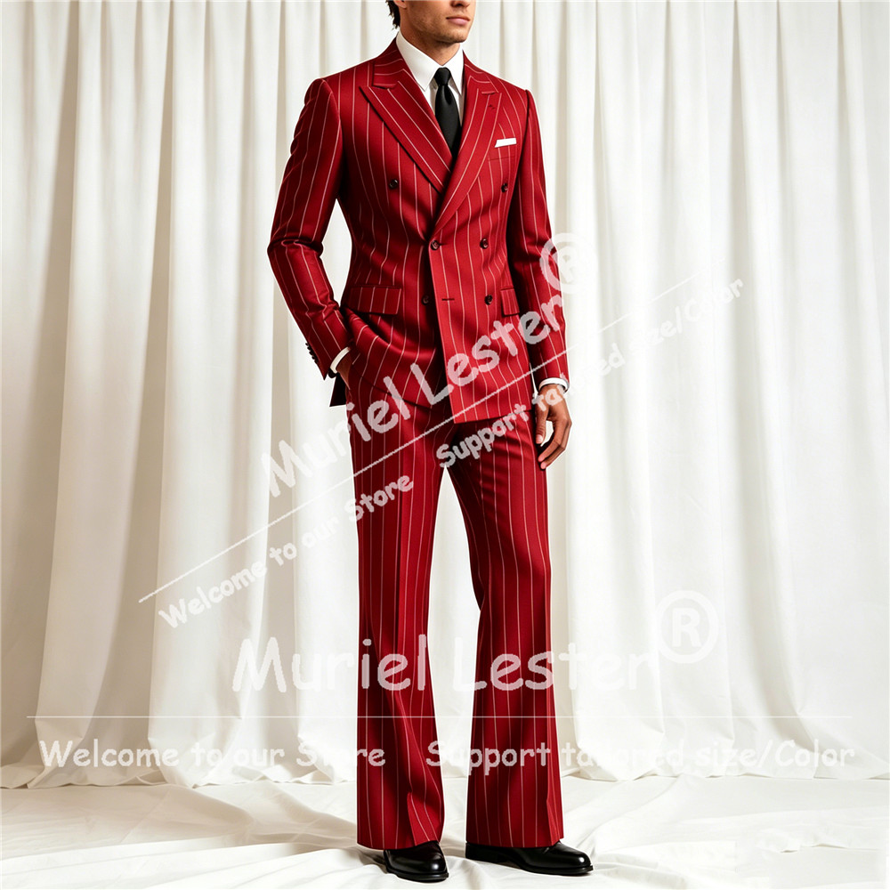 Elegant Stripes Suit Men 2 Pie - огляд і ціна Men'S Formal Attire