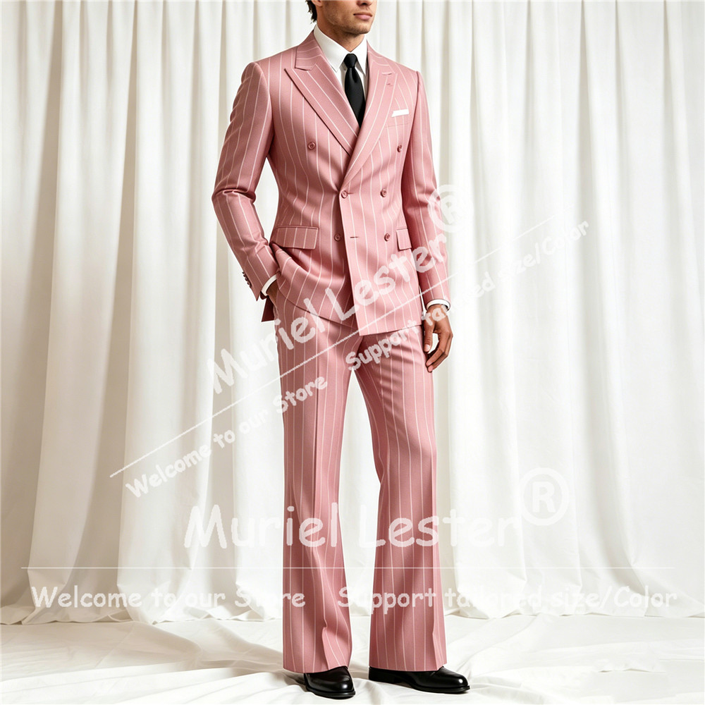 Elegant Stripes Suit Men 2 Pie - огляд і ціна Men'S Formal Attire