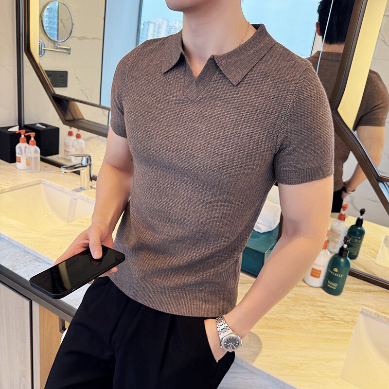 Men's Slim Fit Polo Collar Jac - огляд і ціна Men Formal Wear Modern