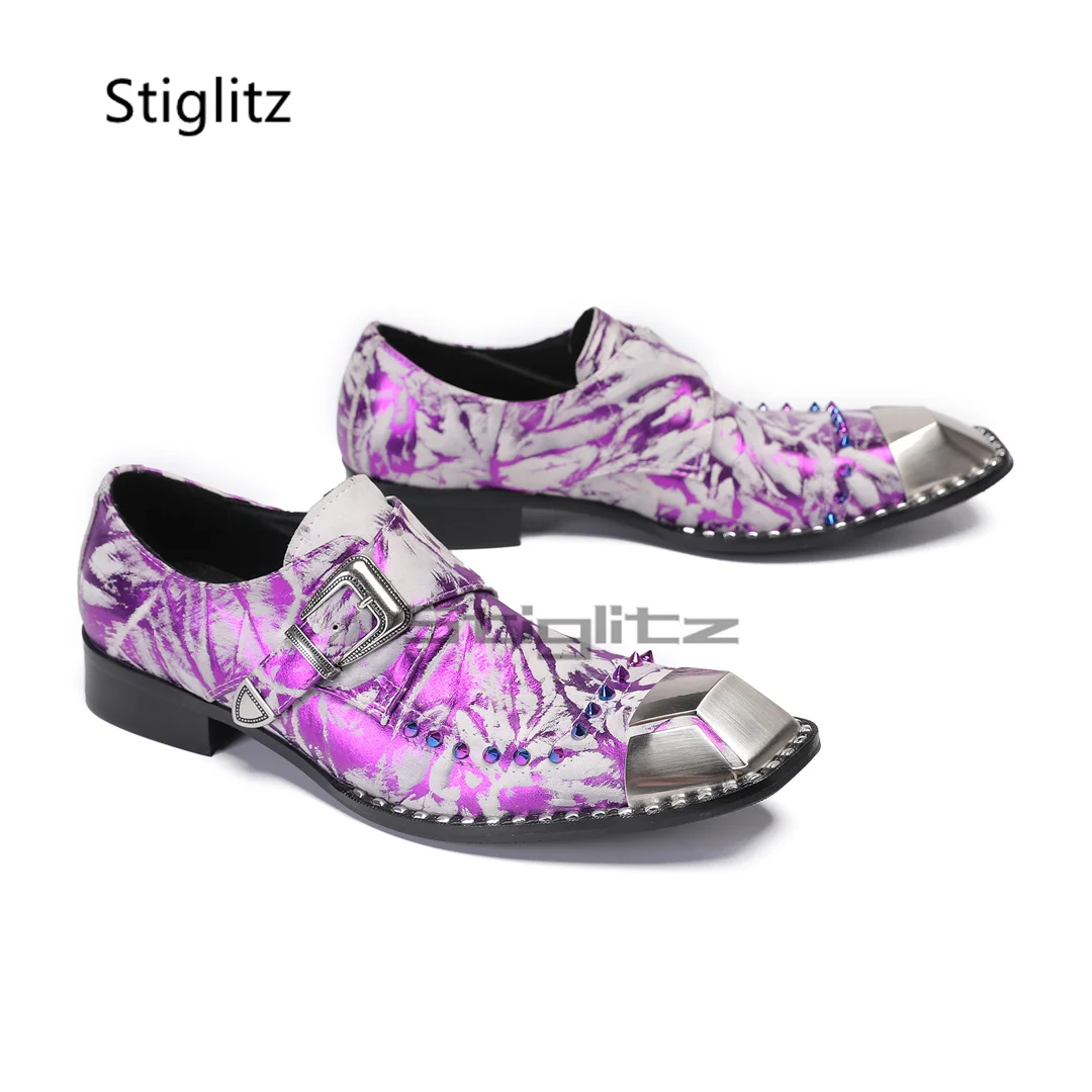 Purple Prints Genuine Leather  - огляд і ціна Men Formal Party Wear Dress