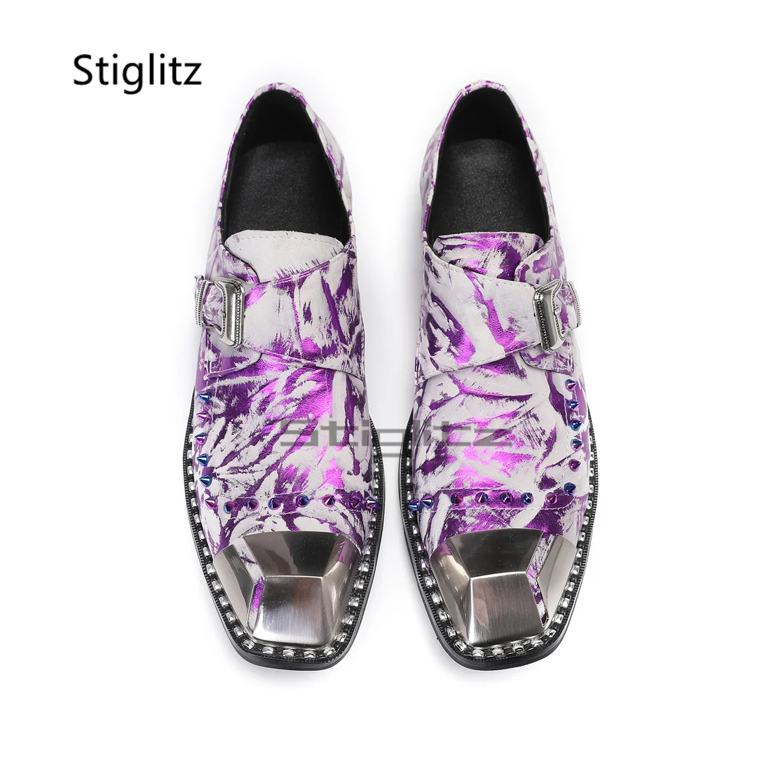 Purple Prints Genuine Leather  - огляд і ціна Men Formal Party Wear Dress