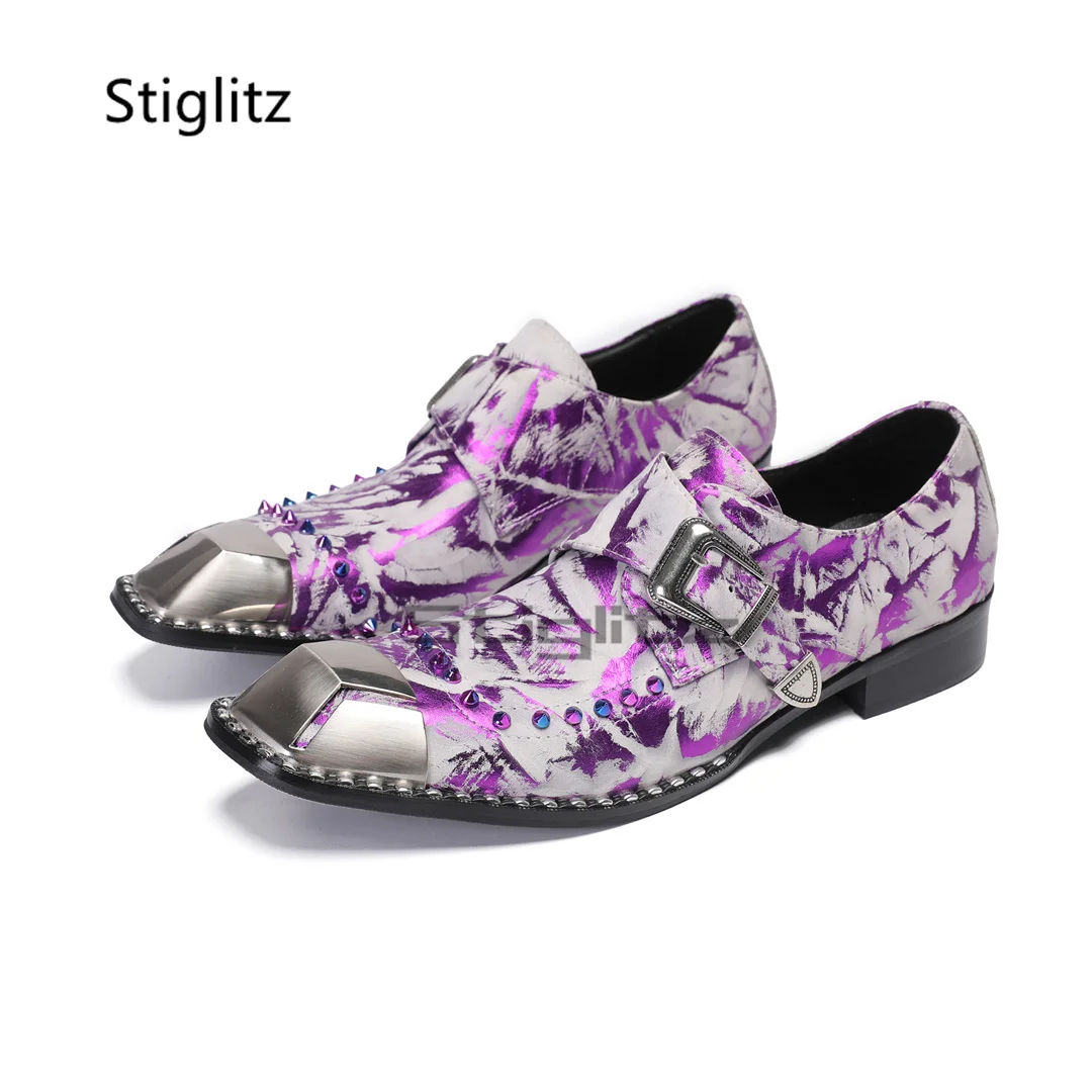 Purple Prints Genuine Leather  - огляд і ціна Men Formal Party Wear Dress