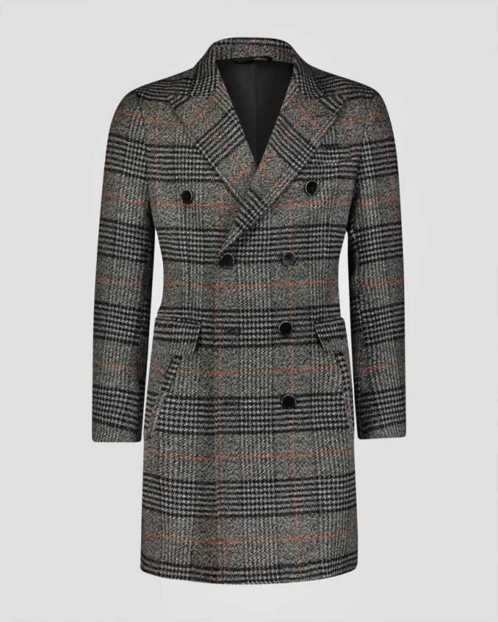 Modern Grid Woolen Blend Men O - огляд і ціна Men Formal Wear Modern