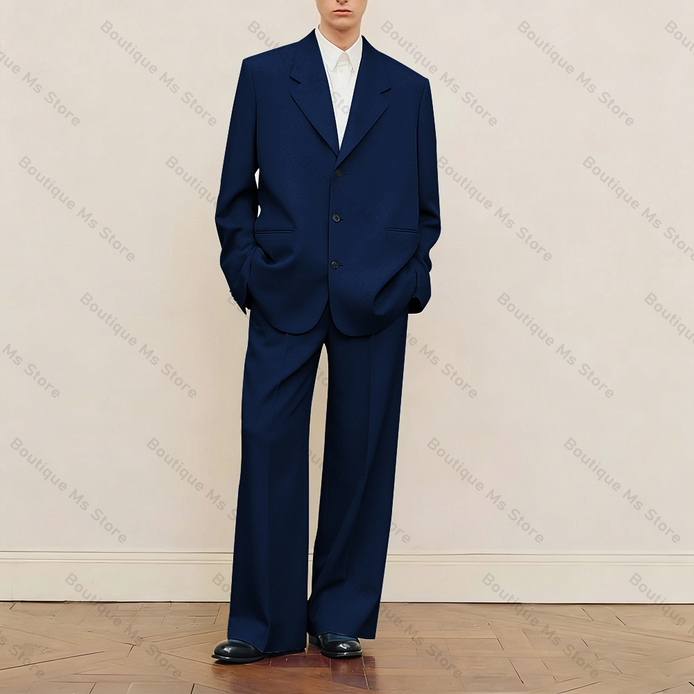 Men's Black Oversized Suit Set - огляд і ціна Men Formal Wear For Wedding