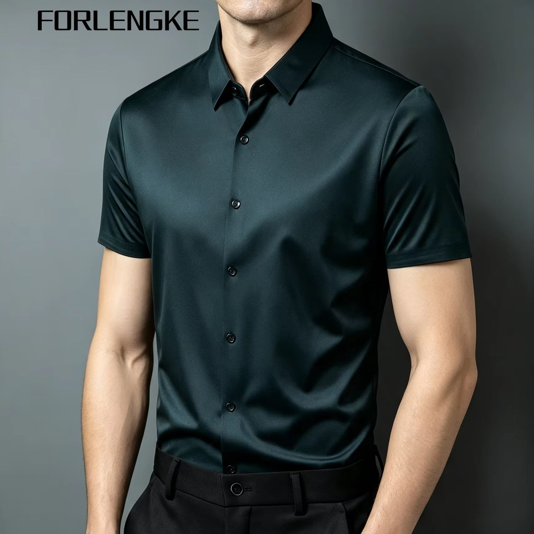 FORLENGKE Men's Business Solid - огляд і ціна Men Formal Office Wear Shirts