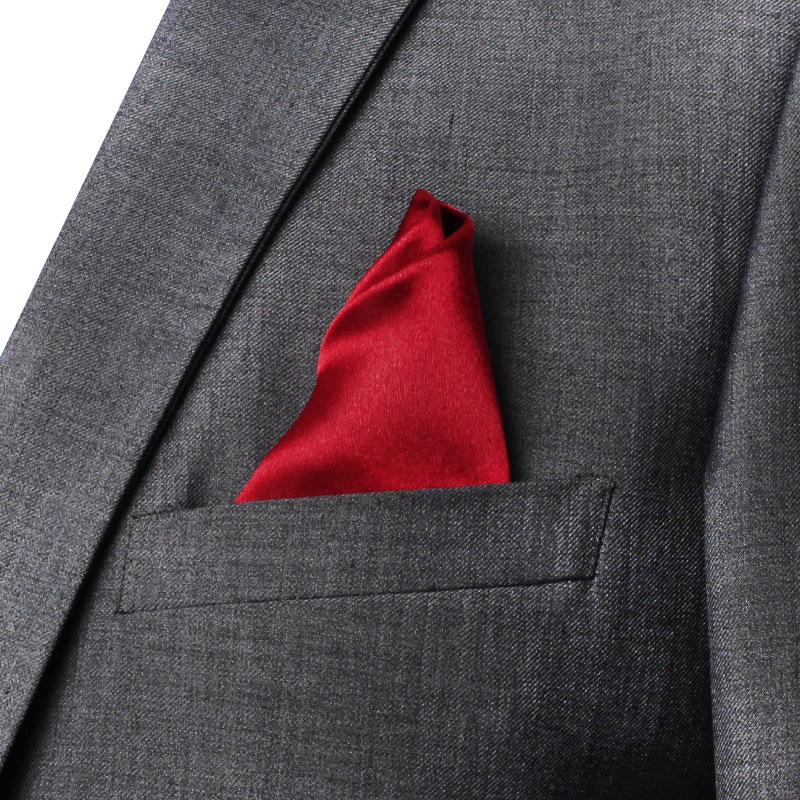 22CM Solid Color Pocket Squre  - огляд і ціна Men'S Formal Attire