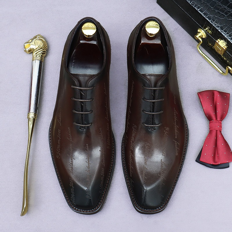 Men's Genuine Leather Oxford S - огляд і ціна High End Men'S Formal Wear